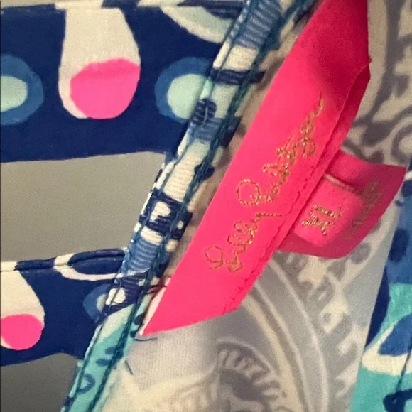 Lilly Pulitzer Ophelia Swing Dress Coastal Blue Legga Octopus Print. XL. - Picture 6 of 8